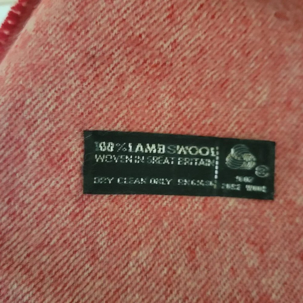 Vintage Men's Or Women's 100% lambswool Scarf Christian Dior